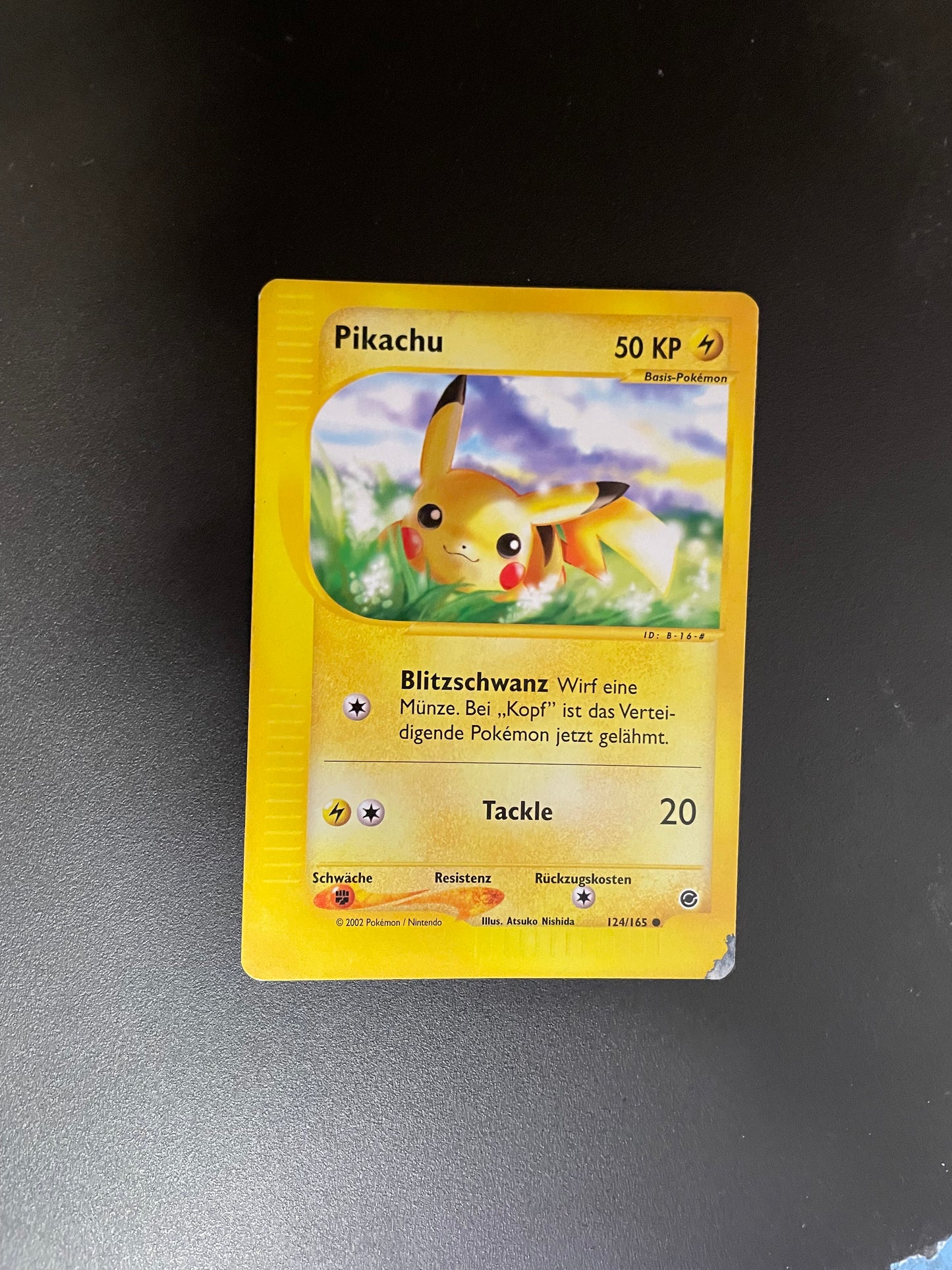 Pokemon Karte e-Series Pikachu 124/165 Deutsch