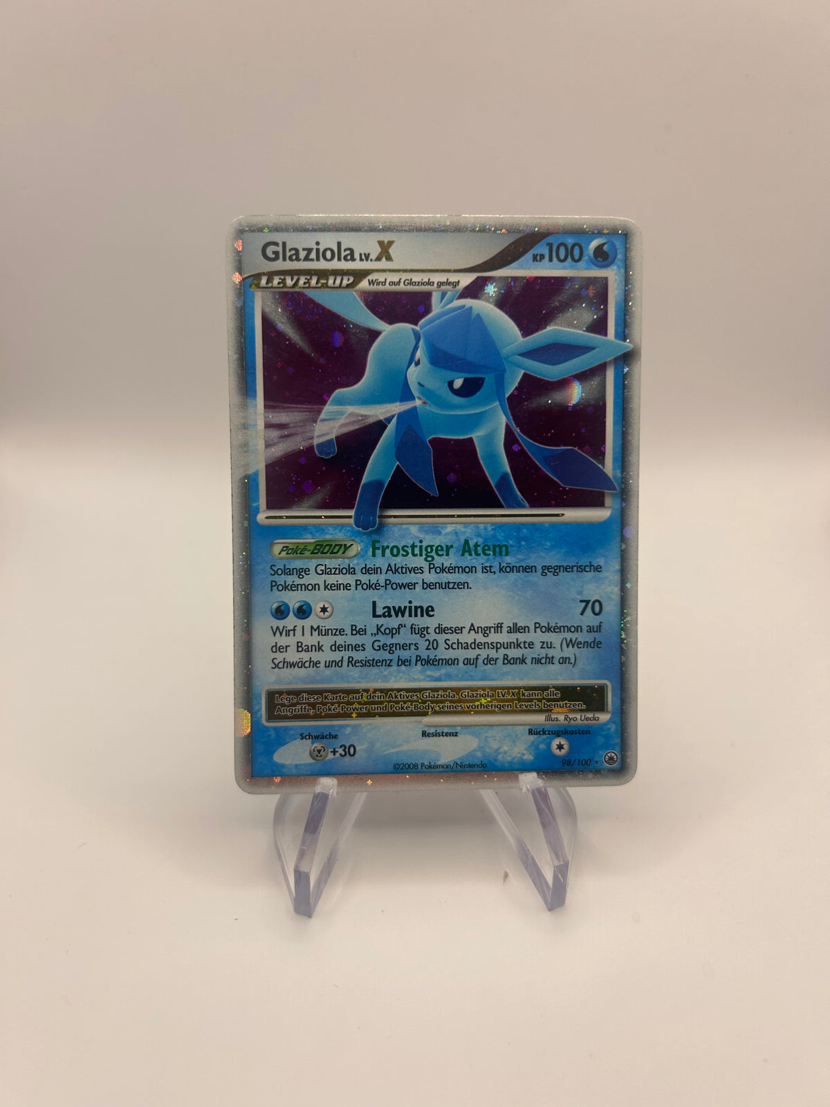 Pokemon Karte Lv.X Glaziola 98/100 Deutsch