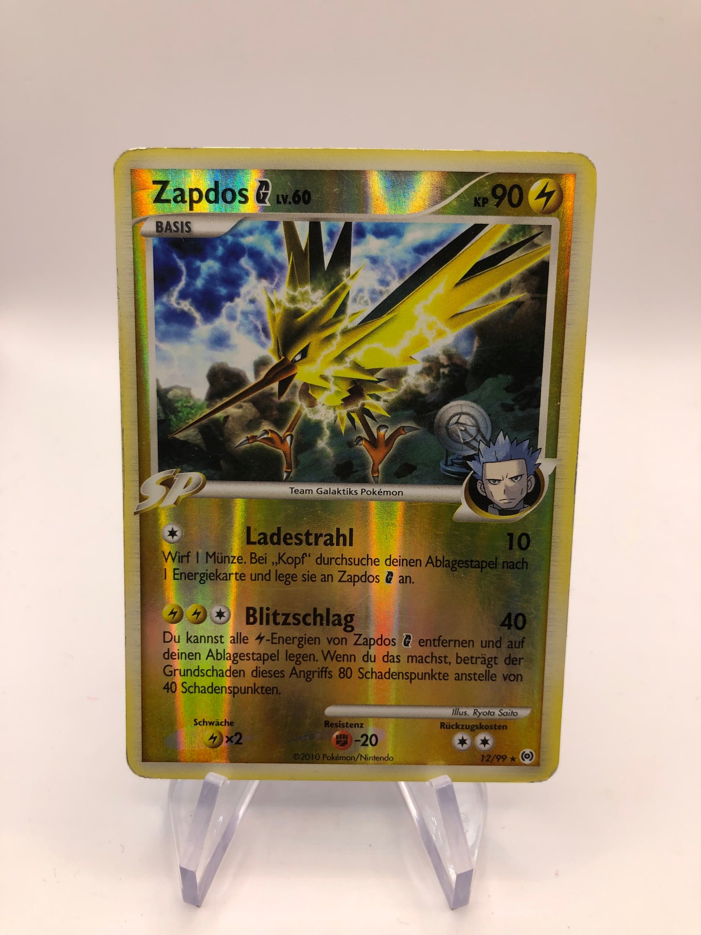 Pokemon Karte Revers Zapdos 12/99 Deutsch
