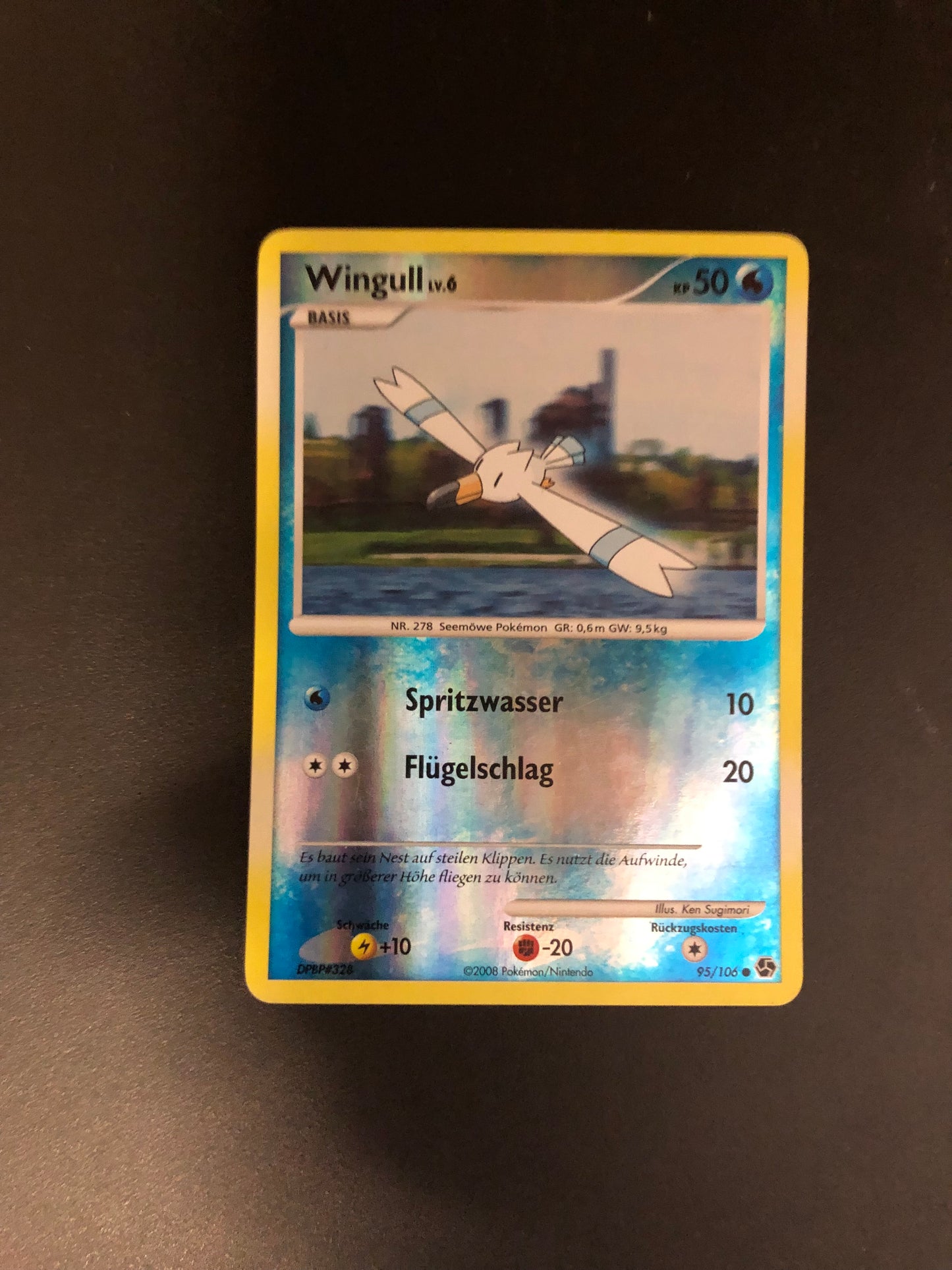 Pokemon Karte Revers Wingull 95/106 Deutsch