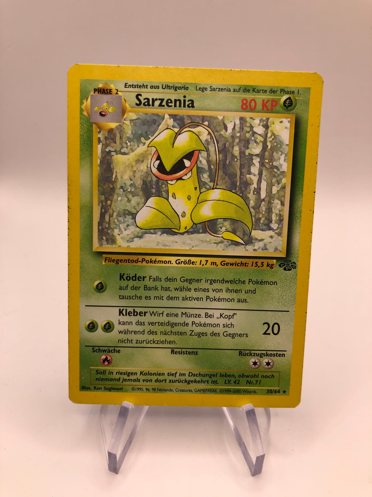 Pokemon Karte Jungel Sarzenia 30/64 Deutsch