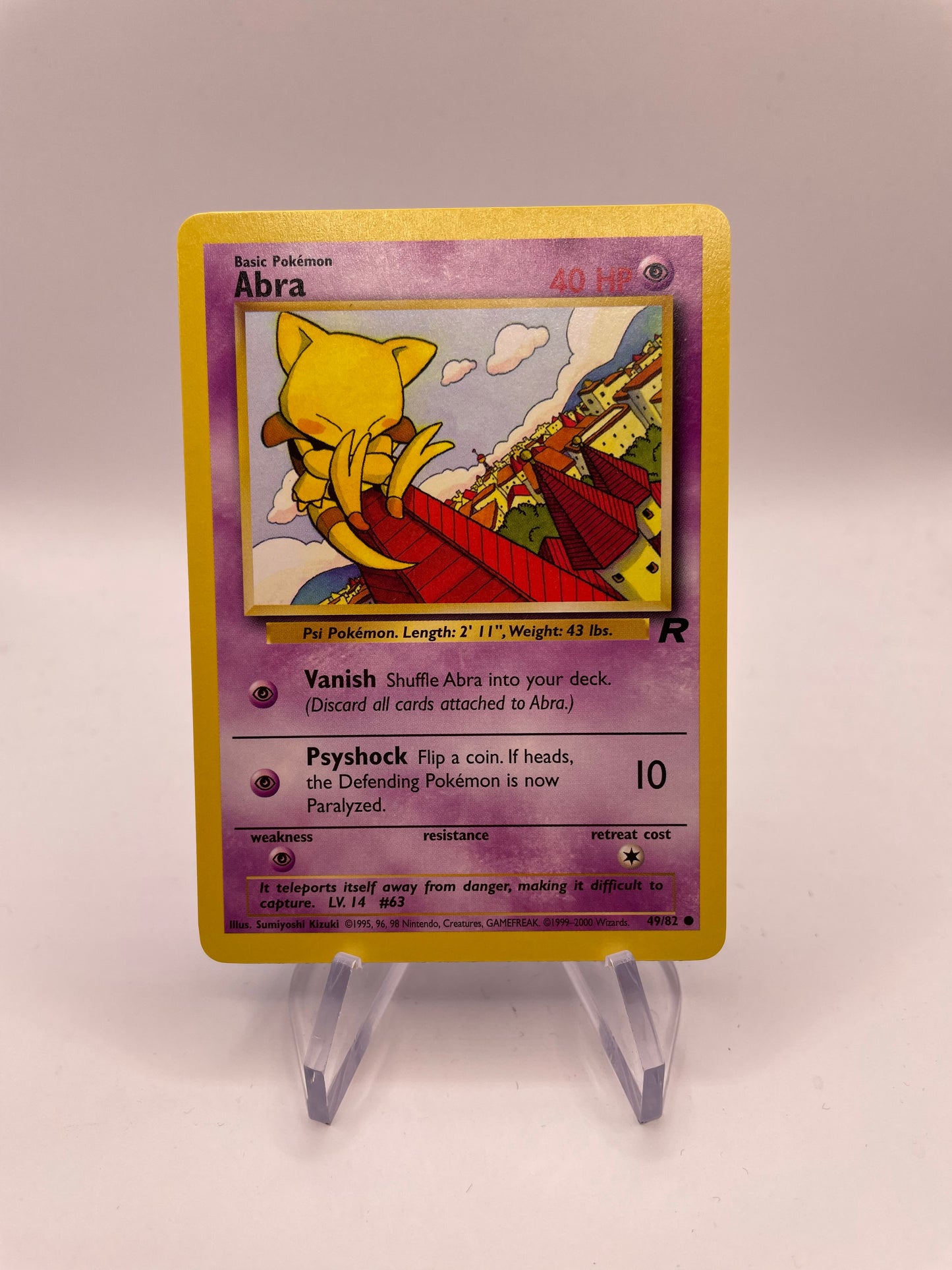 Pokemon Karte Rocket Abra 49/82 Englisch