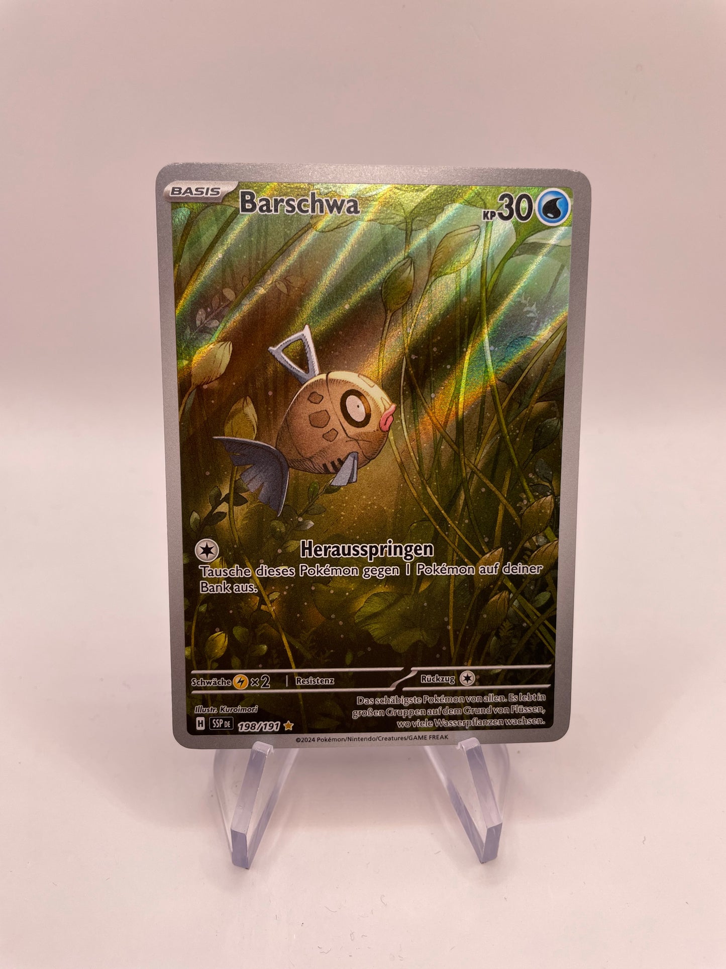 Pokemon Karte Art-Rare Barschwa 198/191 Deutsch