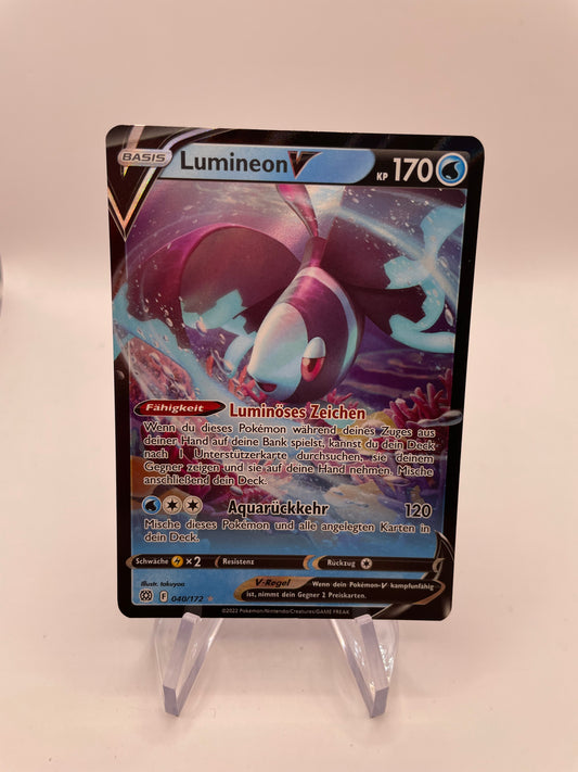 Pokémon Karte V Lumineon 40/172 Deutsch
