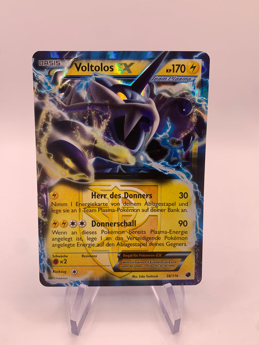 Pokemon Card Ex Voltolos 38/116 German