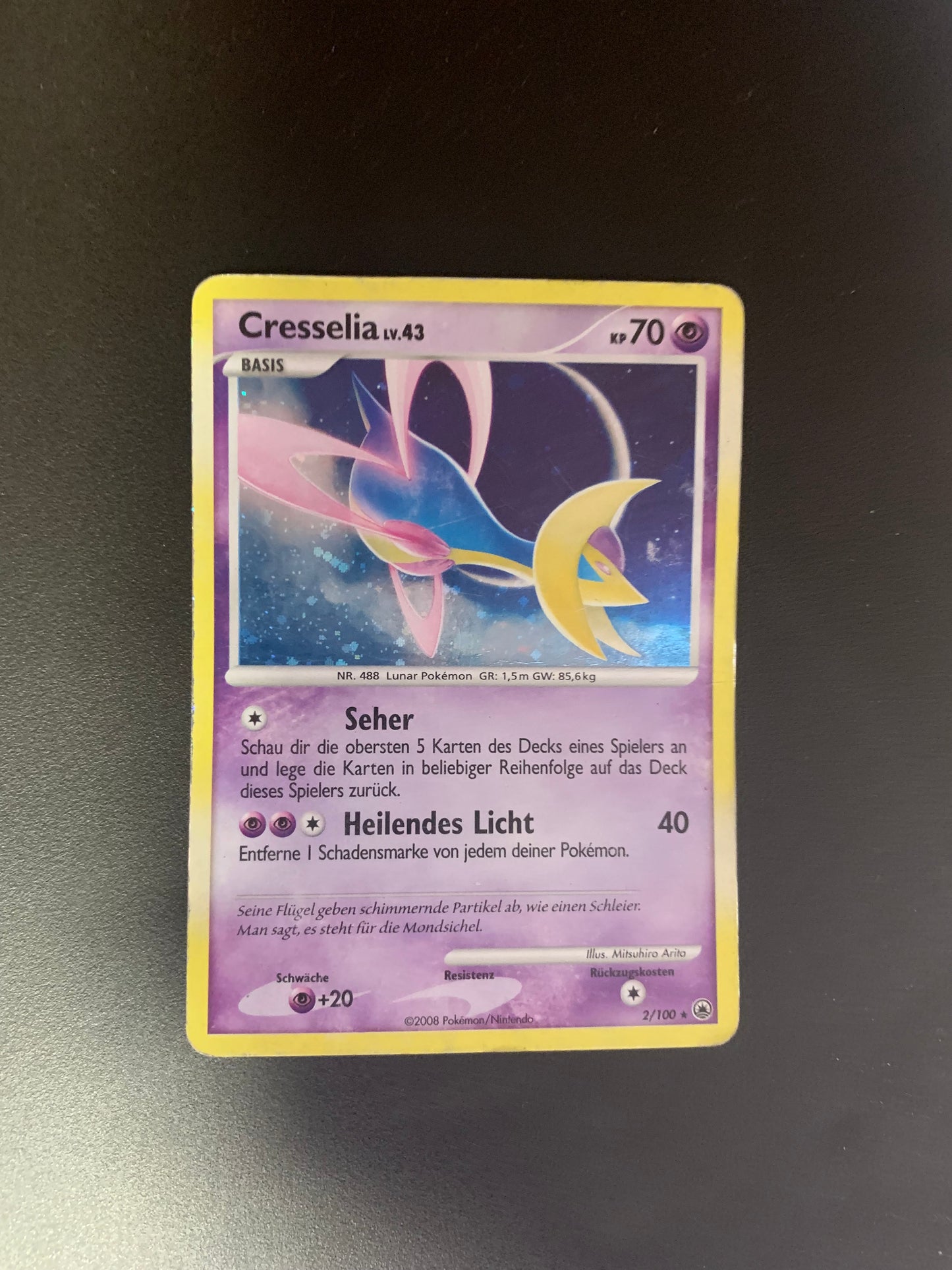 Pokemon Karte Holo Cresselia 2/109 Deutsch