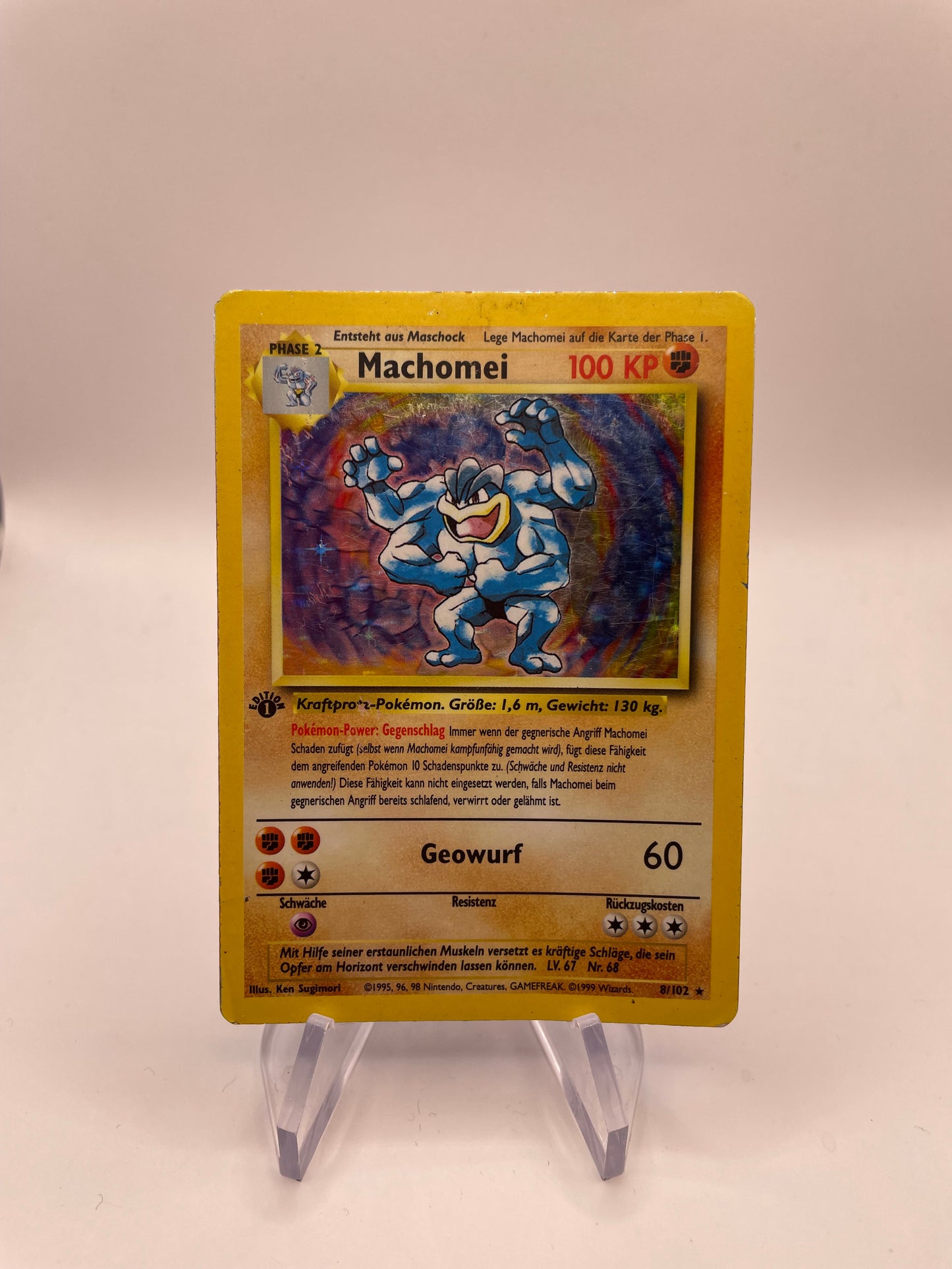 Pokemon Karte Holo Mamachomei 8/102 Deutsch