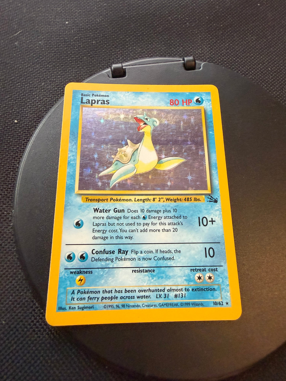 Pokemon Karte Holo Lapras 10/62 Englisch