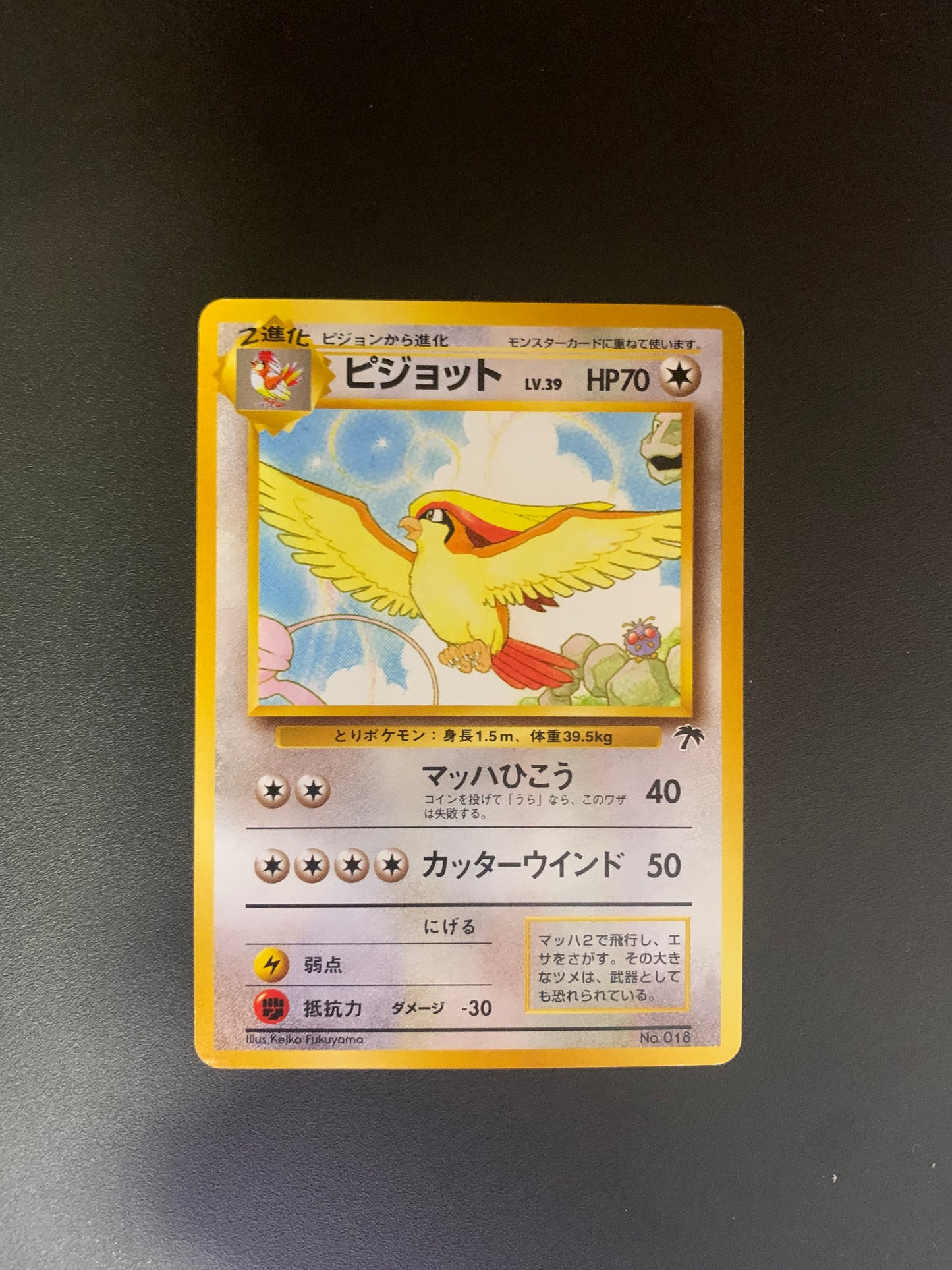 Pokemon Karte Southern Island Tauboss No.18 Japanisch