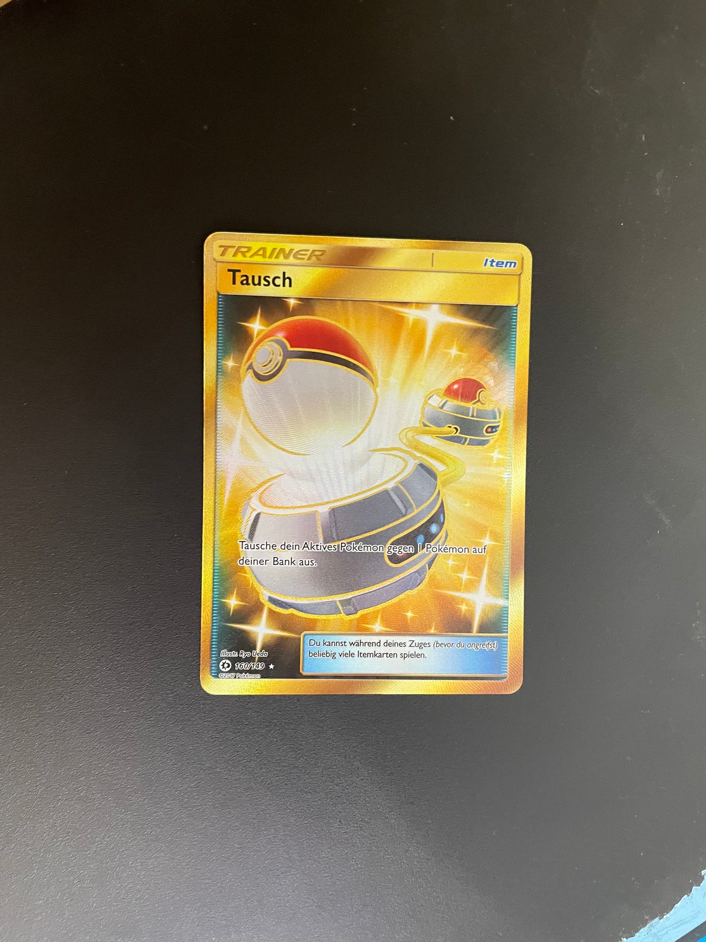Pokémon Karte Gold Trainer Tausch 160/149 Deutsch