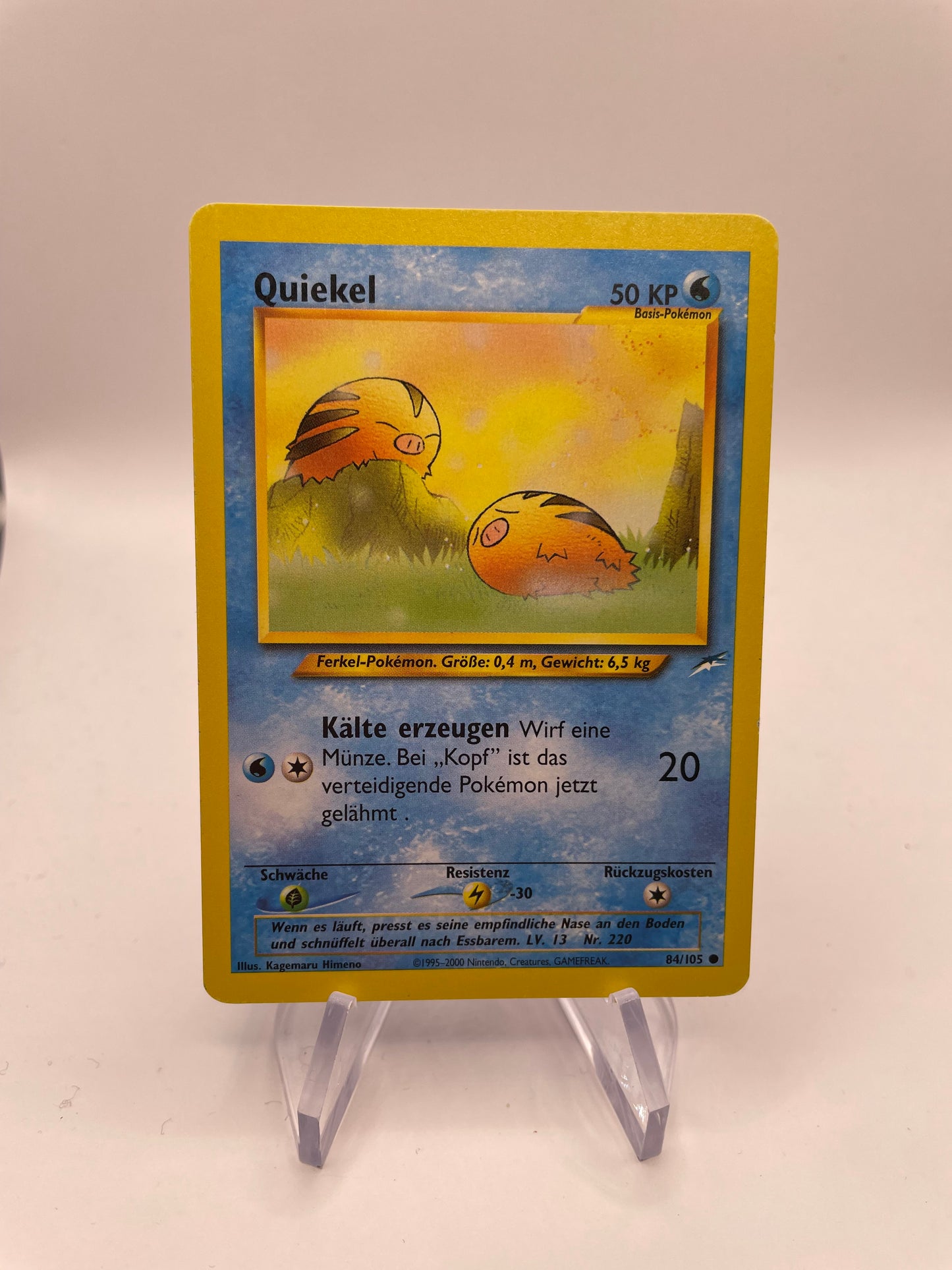 Pokemon Karte Neo Destiny Quiekel 84/105 Deutsch