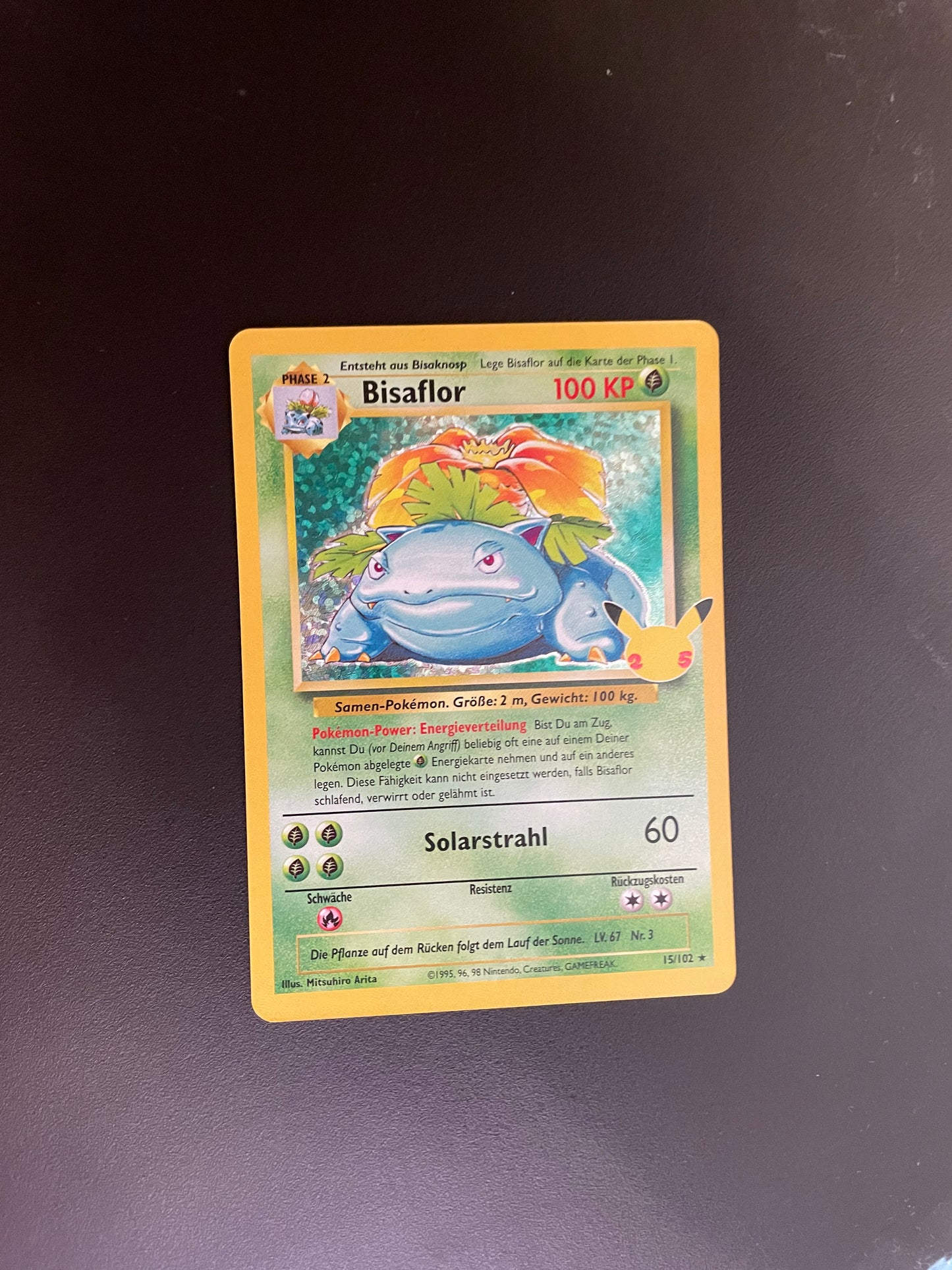 Pokemon Karte Celebration Bisaflor 15/102 Deutsch