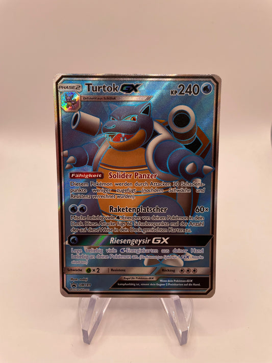 Pokemon Karte GX Turtok SM189 Deutsch