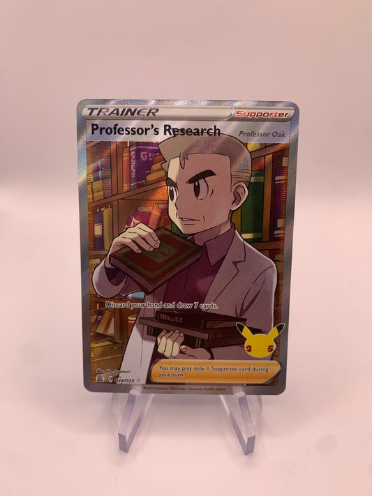 Pokemon Karte Celebration Trainer Professor’s Research 24/25 Englisch