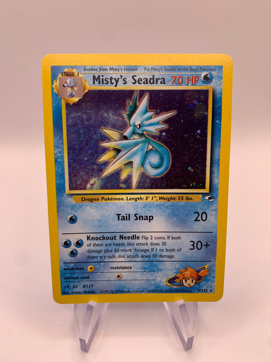 Pokemon Karte Prerelease Holo Misty’s Seemon 9/132 Englisch