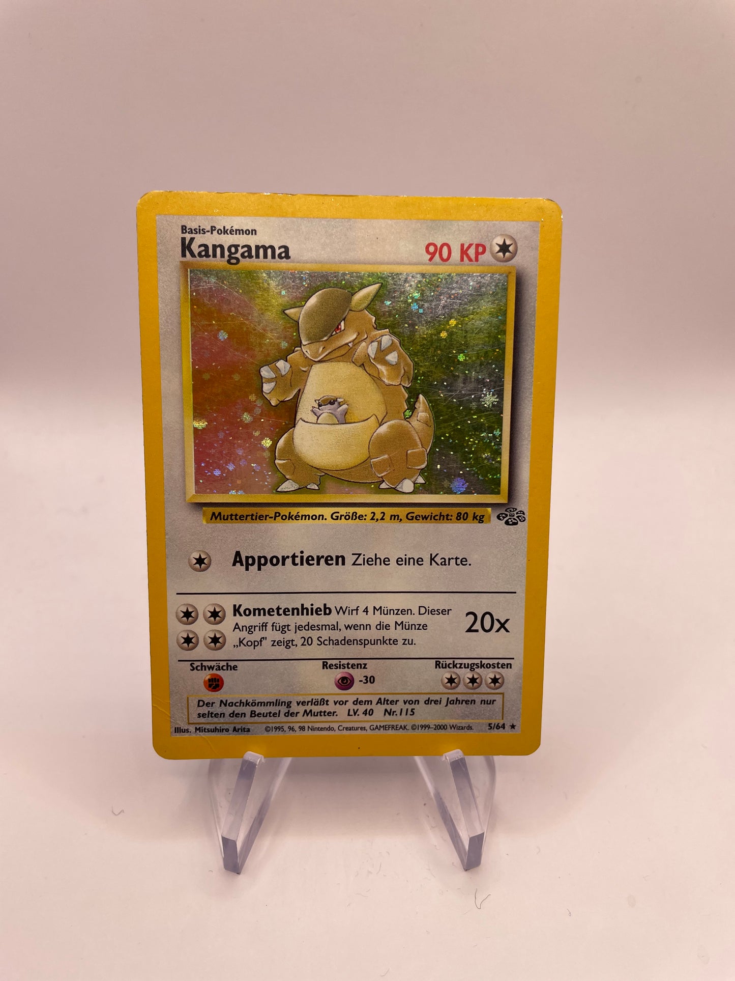 Pokemon Karte Holo Kangama 5/64 Deutsch (Kopie)