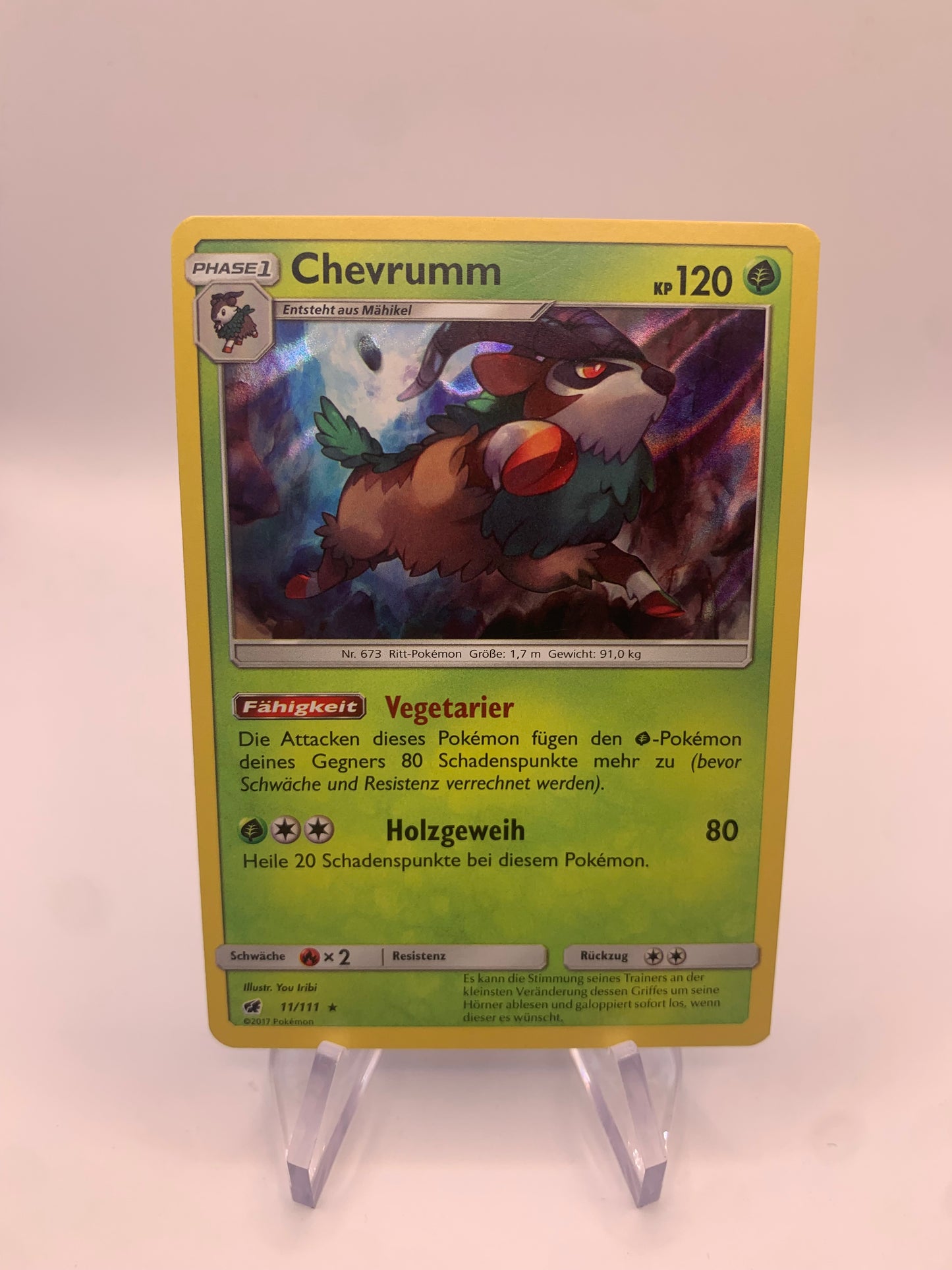 Pokemon Karte Holo Chevrumm 11/111 Deutsch