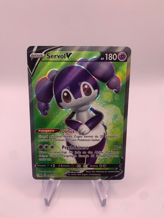 Pokemon Karte V Fullart Servol 192/202 Deutsch