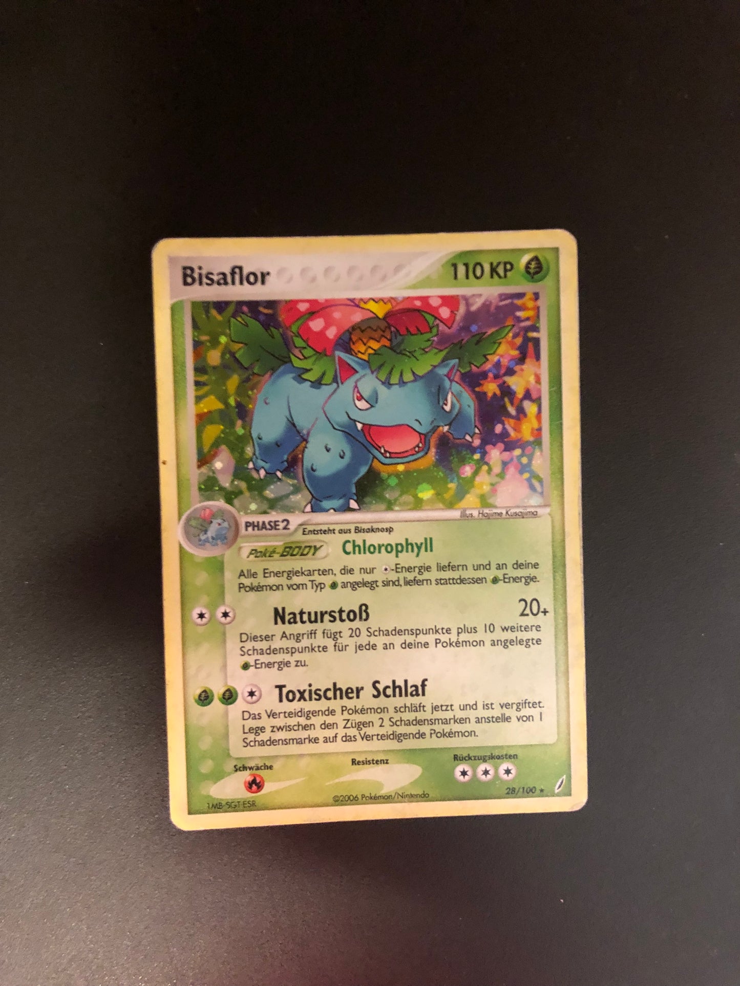 Pokemon Karte Holo Bisaflor 28/100 Deutsch