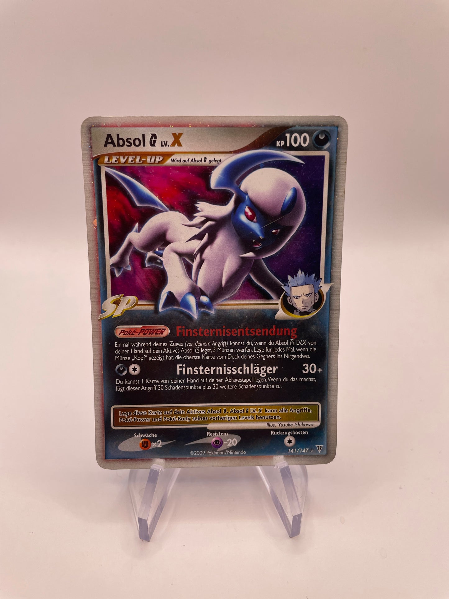 Pokemon Karte Lv.X Absol 141/147 Deutsch