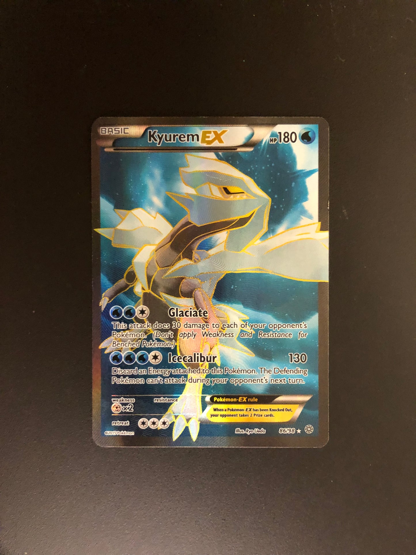 Pokemon Karte EX Kyurem 86/98 Englisch