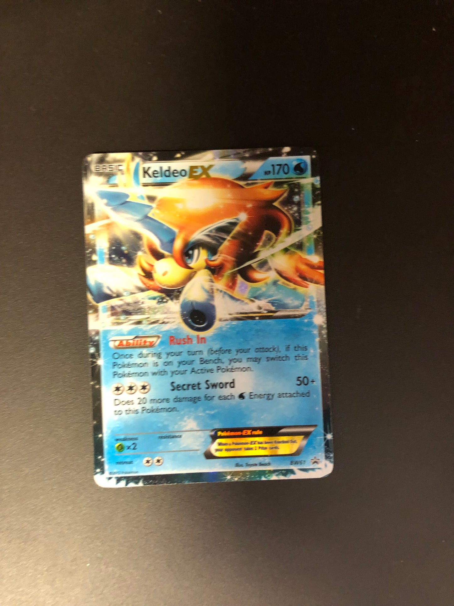 Pokemon Karte Promo EX Keldeo BW61 Englisch