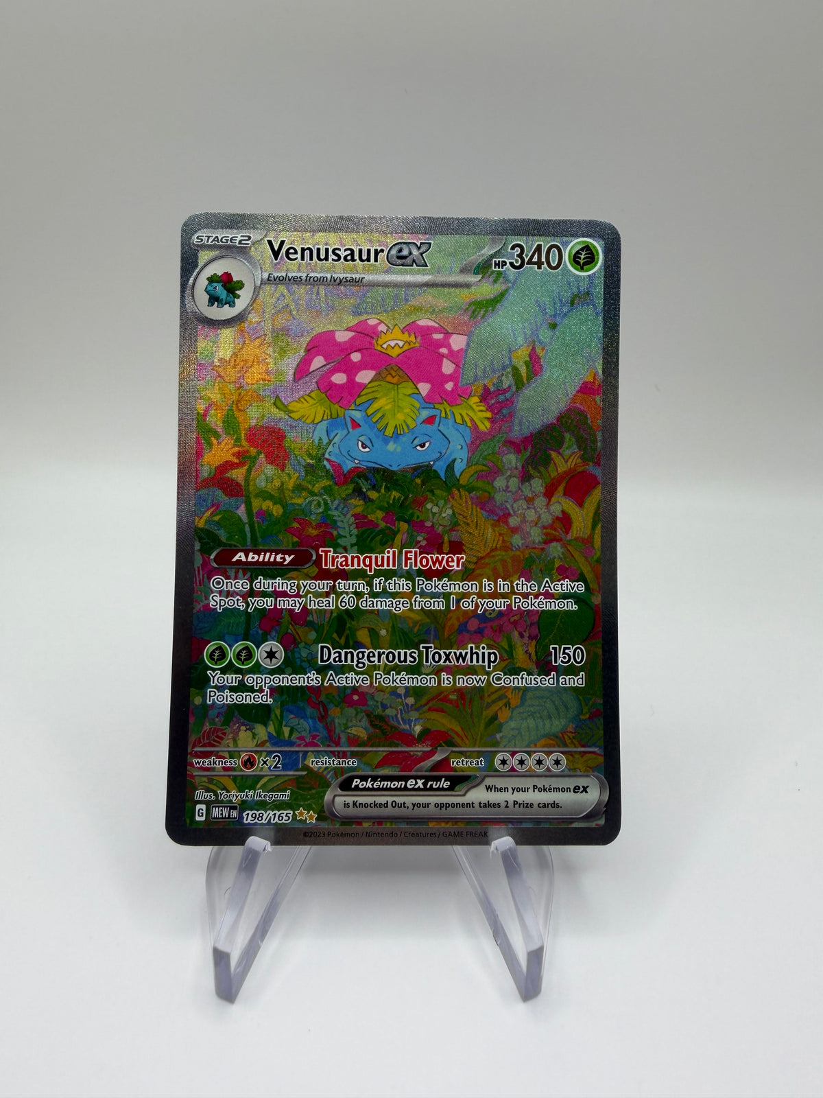 Pokemon Karte ex Alt-Art Bisaflor 198/165 Englisch