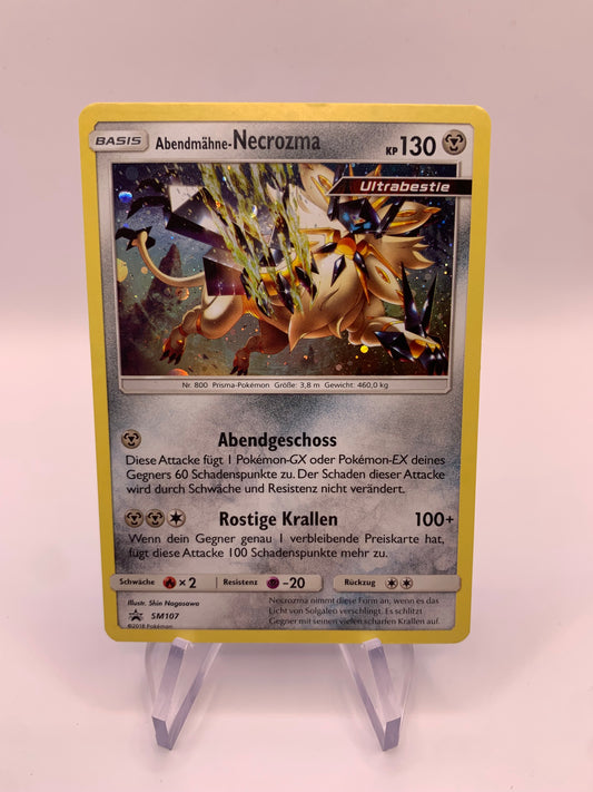 Pokemon Karte Promo Holo Abendmähe Necrozma SM107 Deutsch