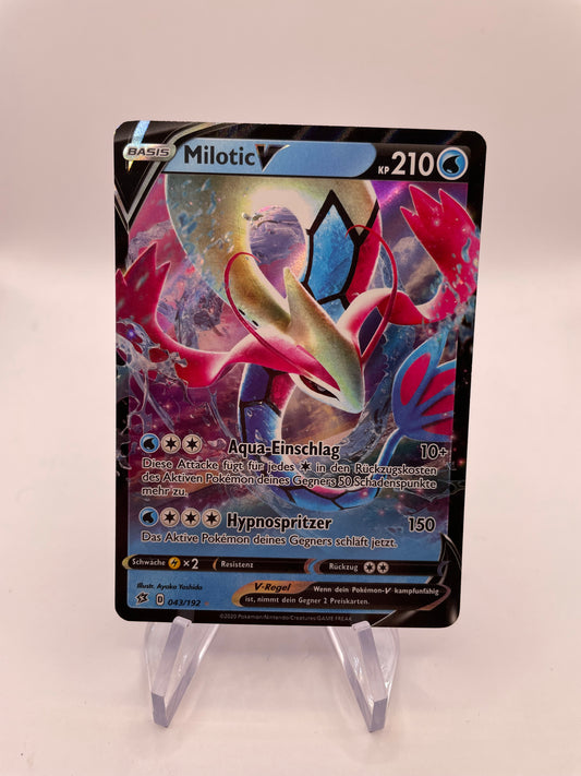 Pokemon Karte V Milotic 43/192 Deutsch