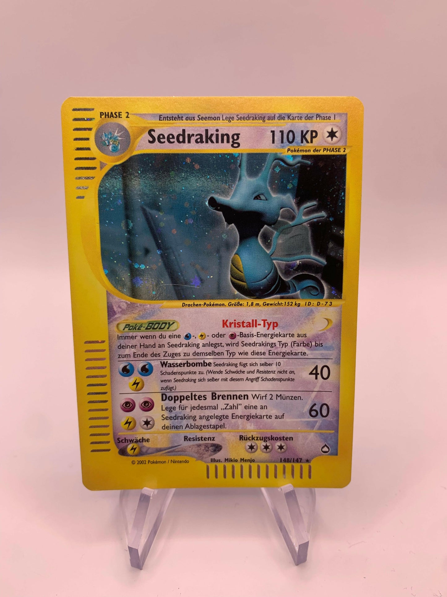 Pokémon card E-Series Seedraking 148/147 German