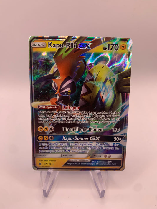 Pokemon Karte GX Kapu-Riki 47/145 Deutsch