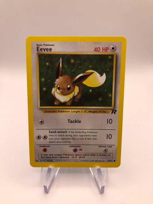 Pokemon Karte Evoli 55/82 Rocket Englisch