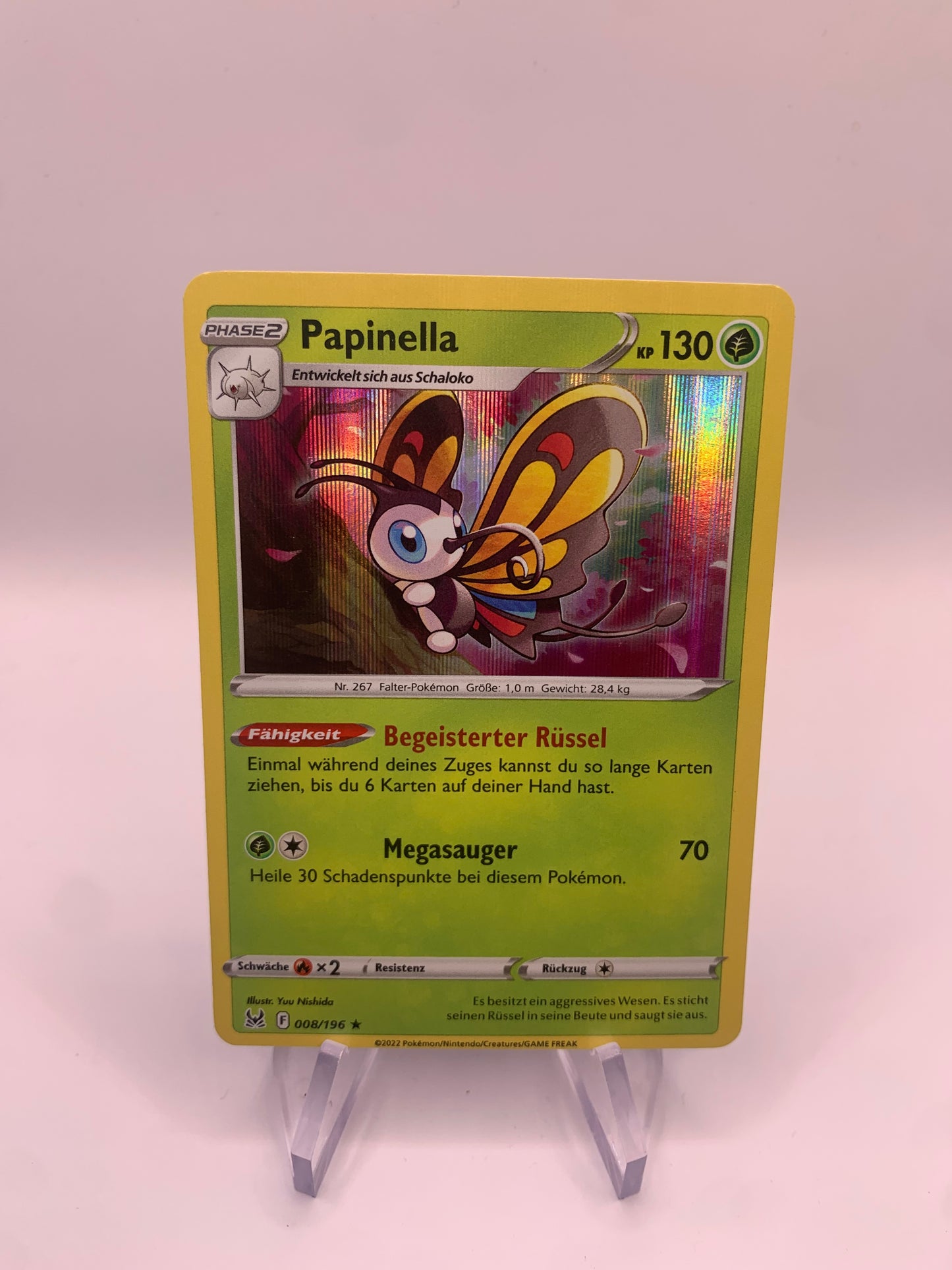 Pokemon Karte Holo Papinella 8/196 Deutsch