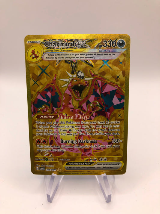 Pokemon Karte Ex Gold Glurak 228/197 Englisch