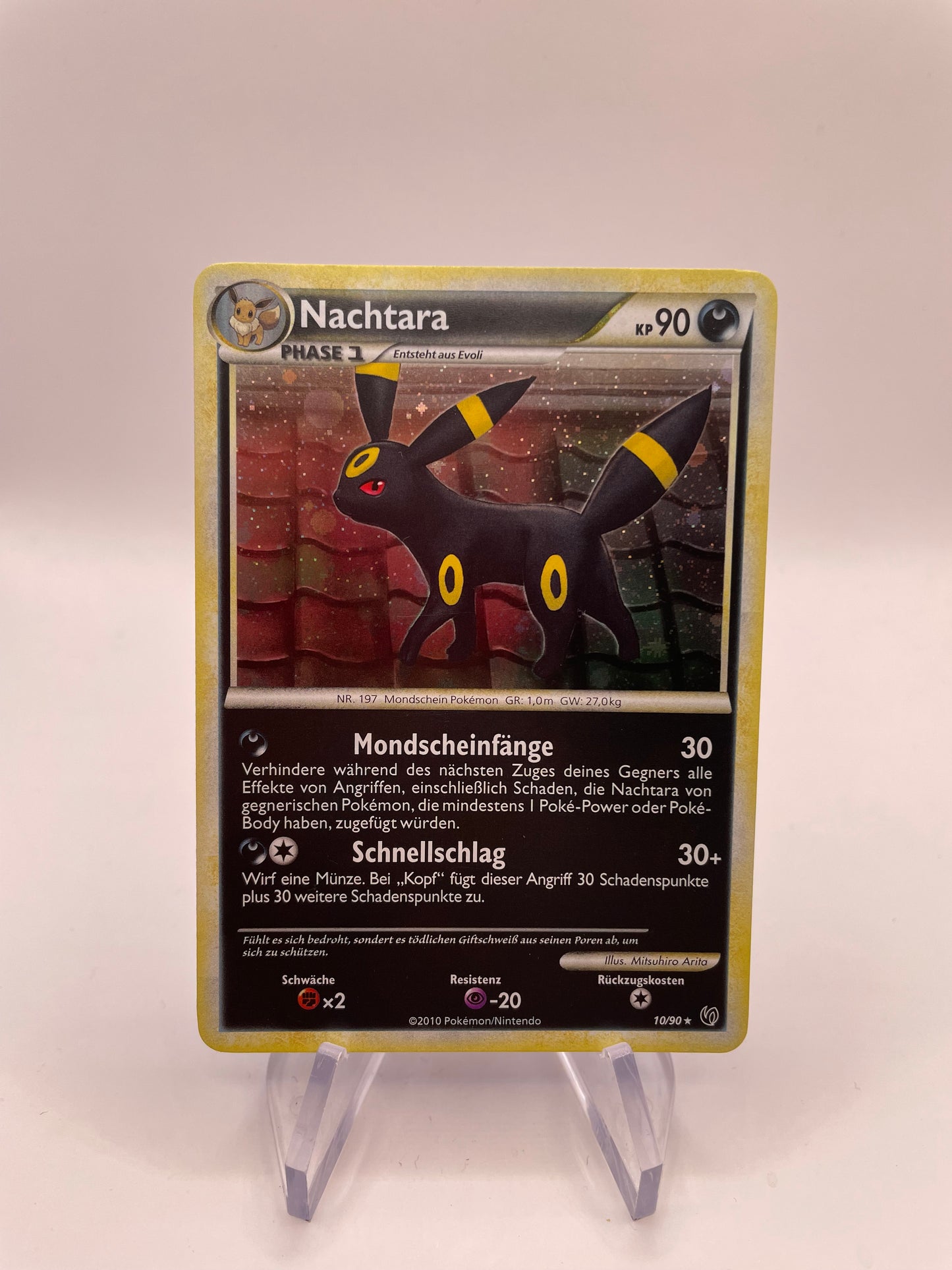 Pokemon Karte Holo Nachtara 10/90 Deutsch