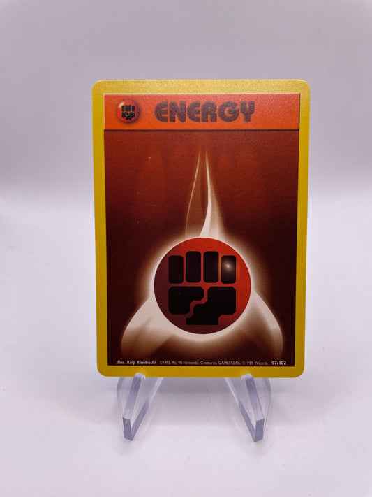 Pokemon Karte Base Set Energy 97/102 Englisch