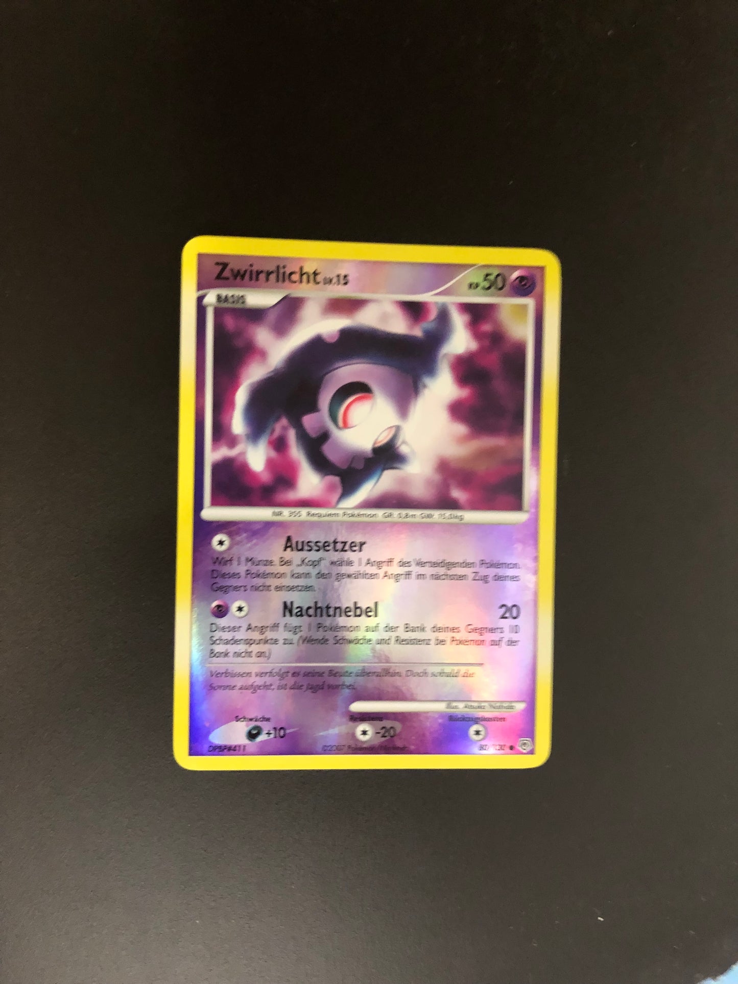 Pokemon Karte Revers Zwirrlicht 80/130 Deutsch