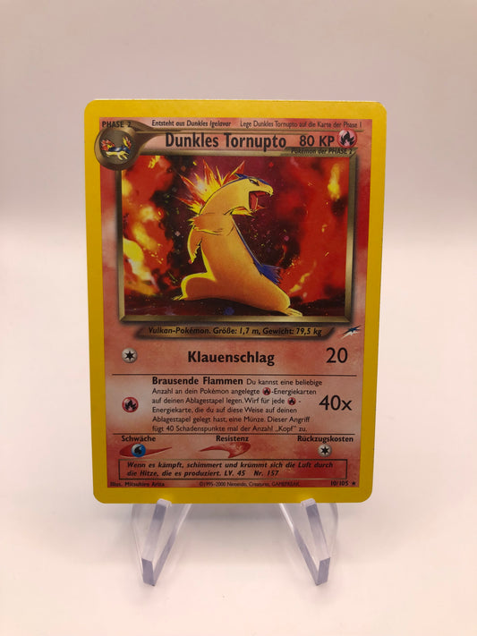 Pokemon Karten Holo Dunkles Tornupto 10/105 Deutsch