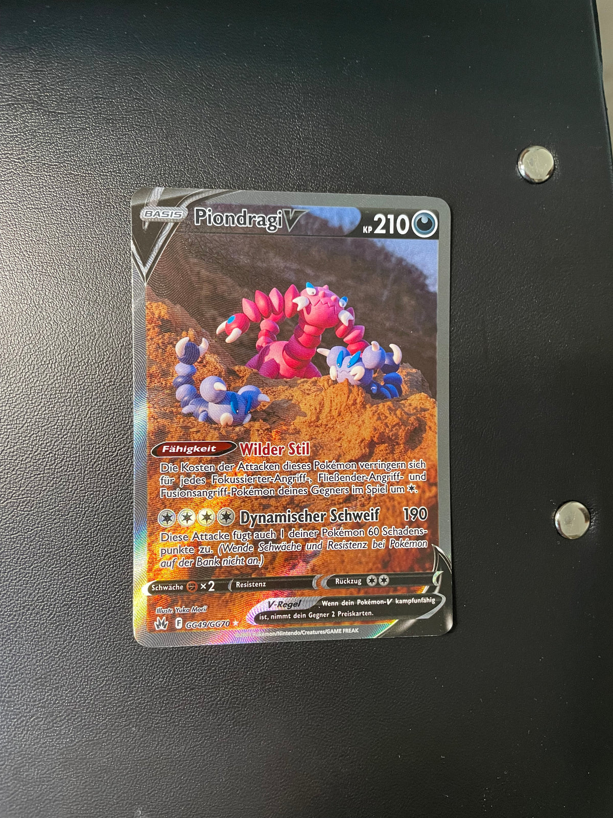 Pokemon Karte V Piodragi GG49/GG70 Deutsch