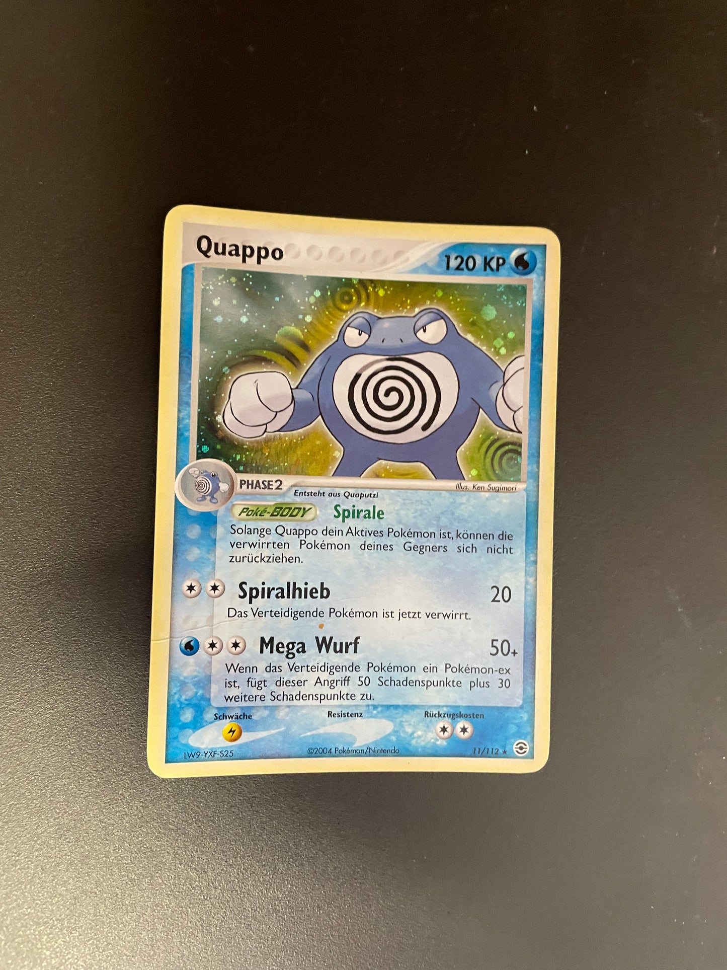 Pokemon Karte Holo Quappo 11/112 Deutsch