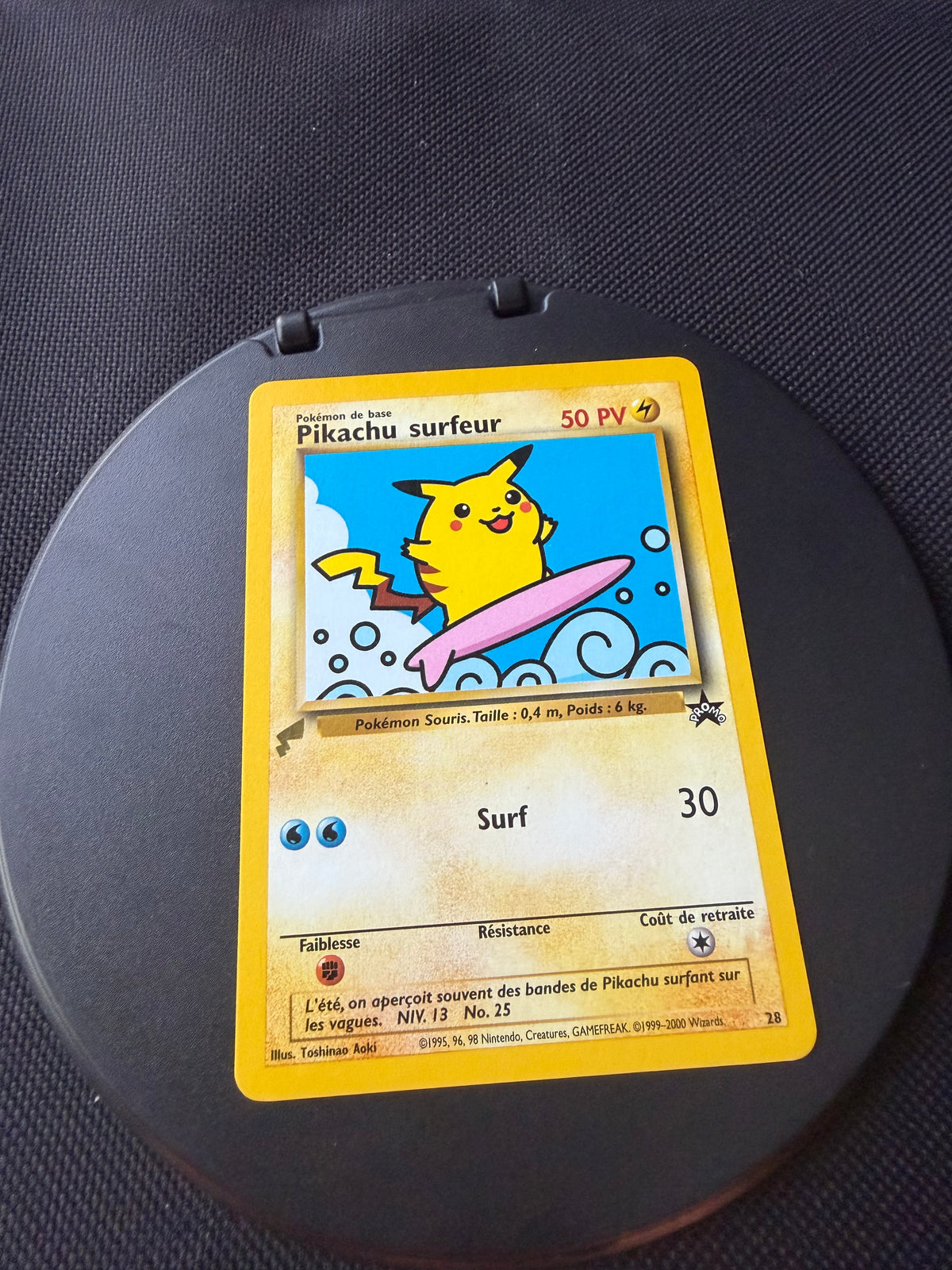 Pokemon Karte World Collection Surfendes Pikachu 28 Französisch