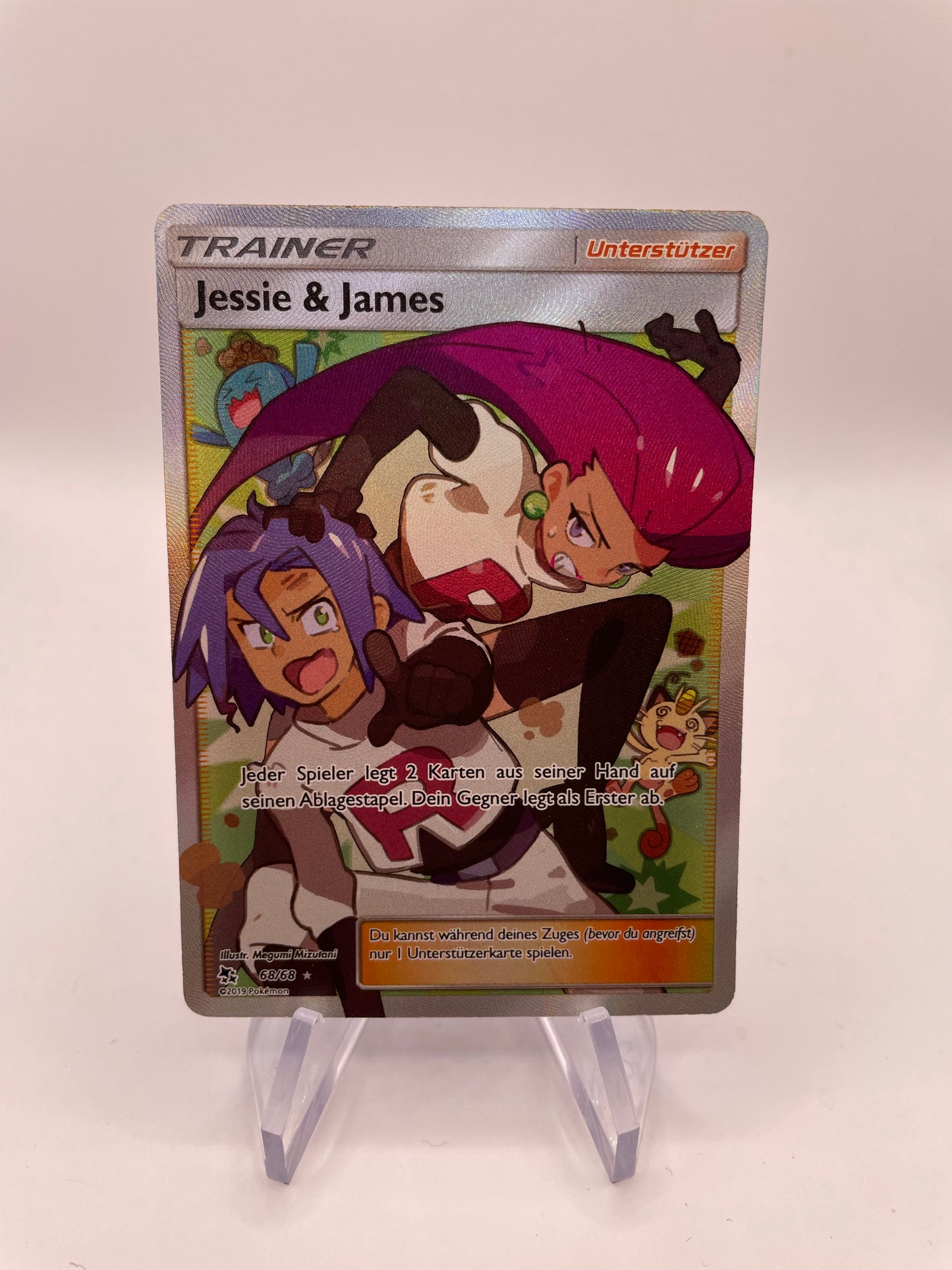 Pokemon Karte Trainer Jessie & James 68/68 Deutsch