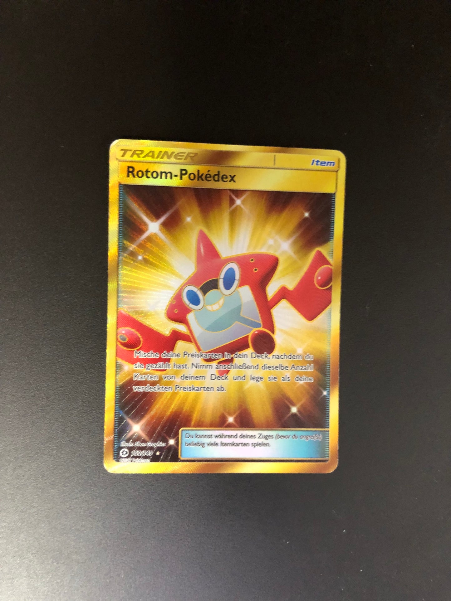Pokemon Karte Trainer Gold Rotom-Pokedex 159/149 Deutsch