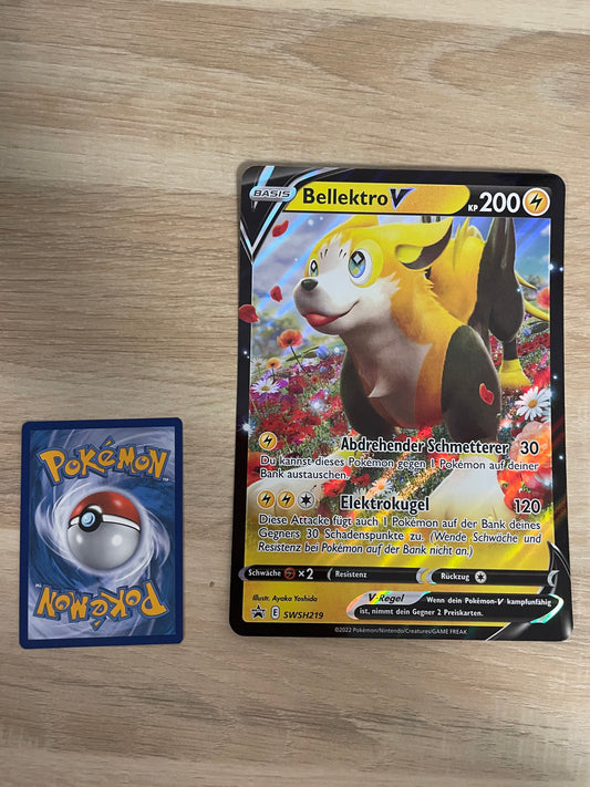 Pokemon Karte V XXL Bellektro SWSH219 Deutsch