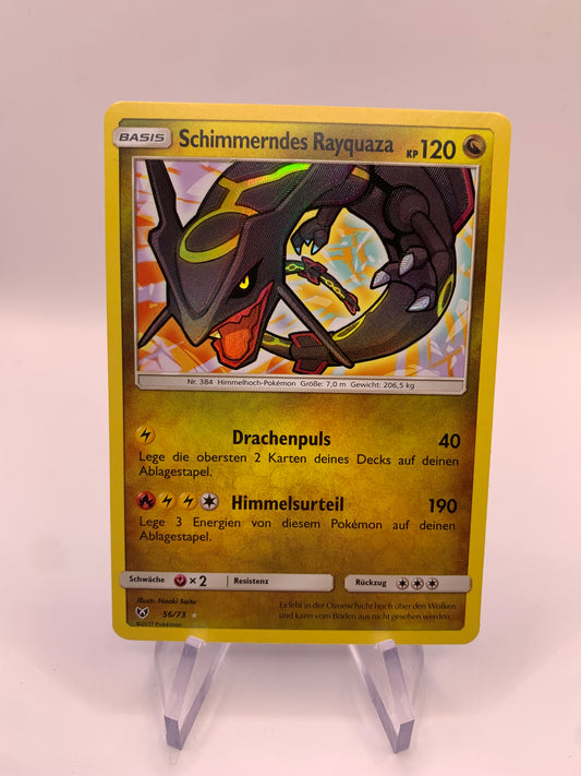 Pokemon Karte Shiny Schimmerndes Rayquaza 56/73 Deutsch