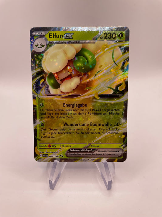 Pokemon Karte Elfun ex 5/86 Deutsch
