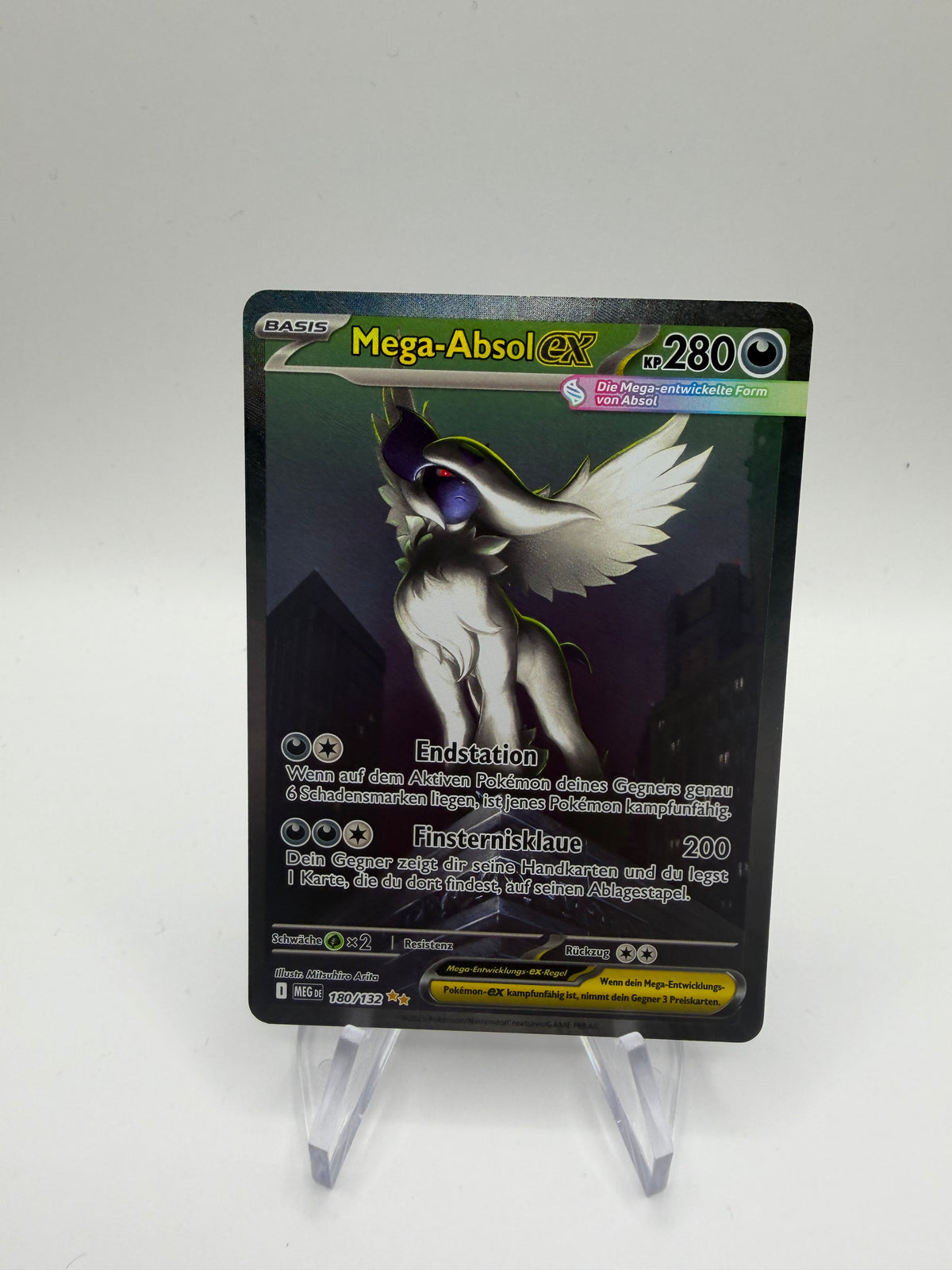 Pokemon Karte Ex Alt Art Mega Absol 180/132 Deutsch