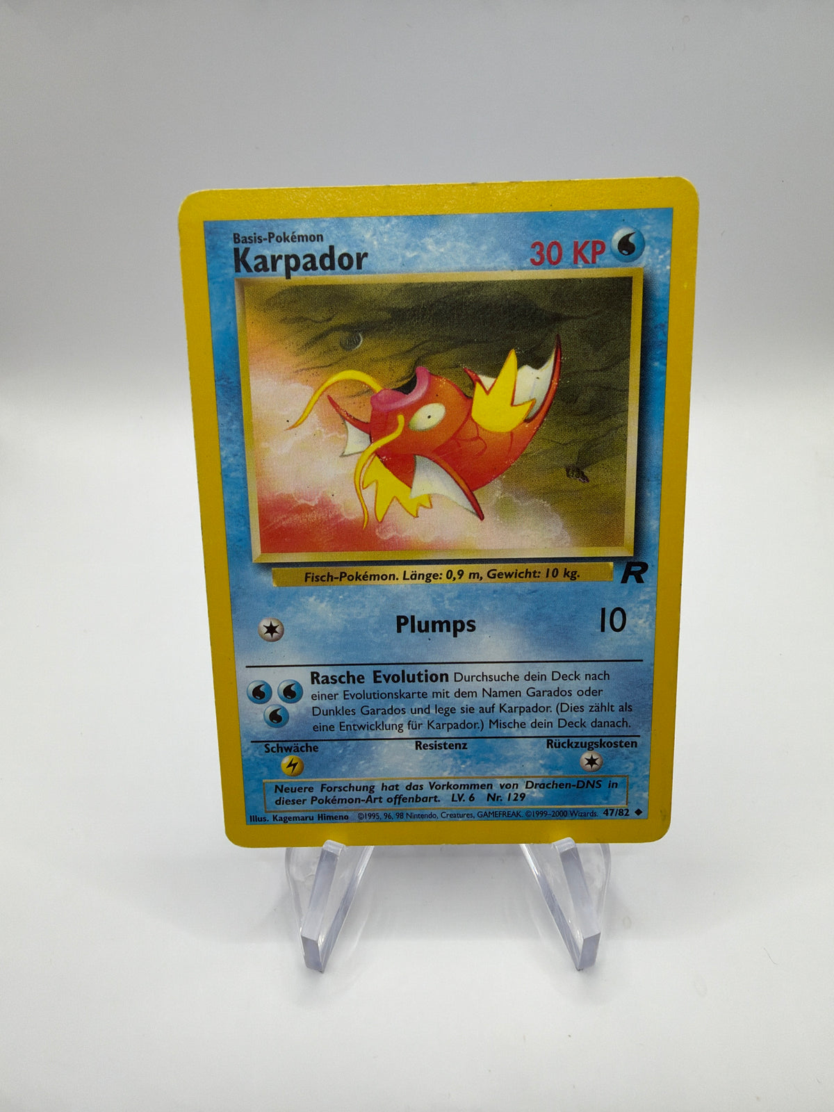 Pokemon Karte Karpador 47/82 Rocket Deutsch