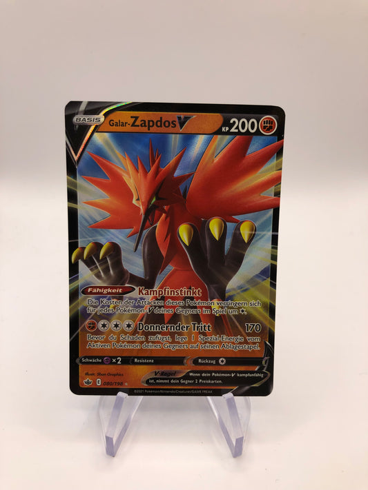 Pokemon Karte V Zapdos 80/198 Deutsch