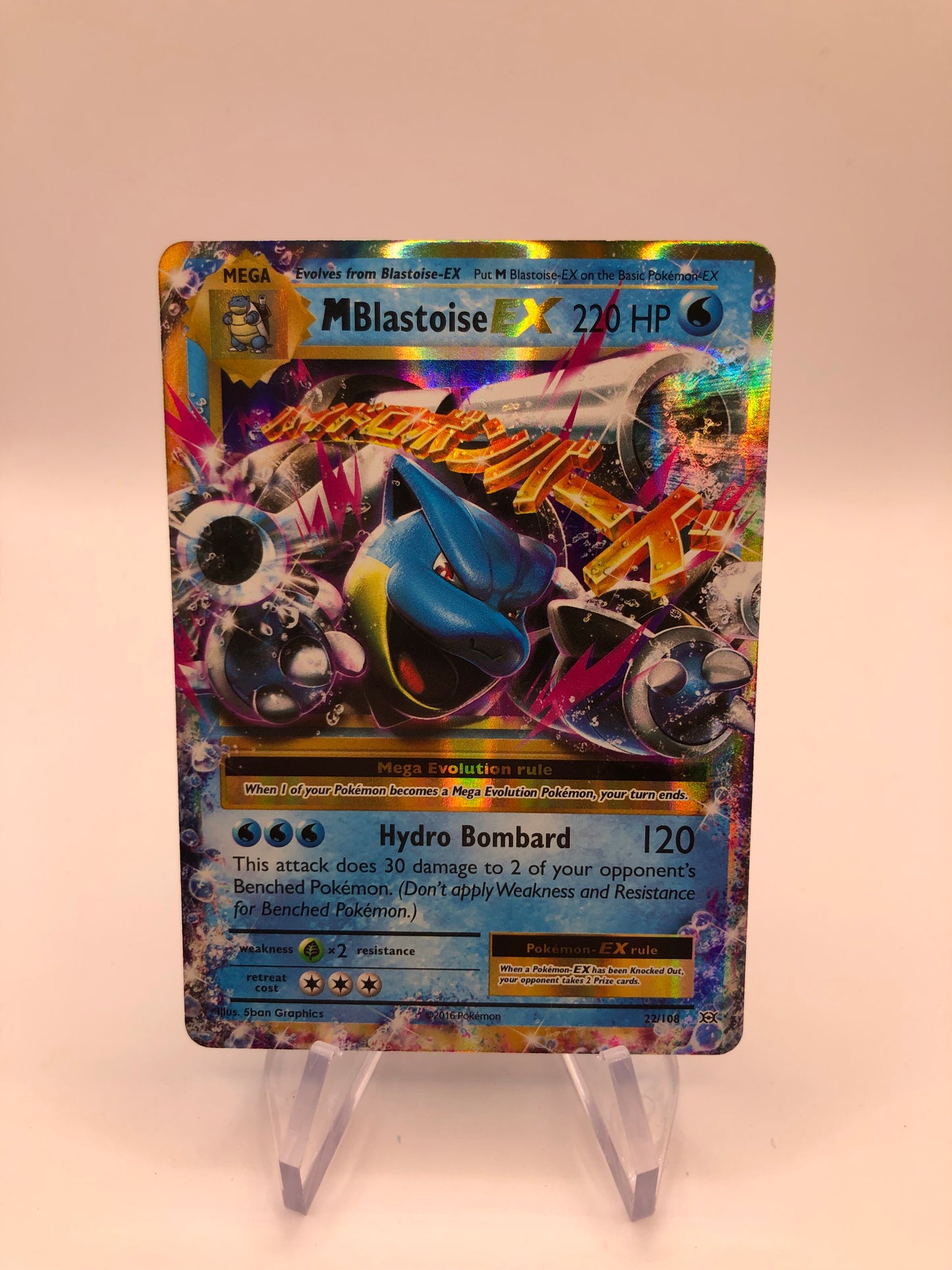 Pokemon Karte EX M Turtok 22/108 Englisch